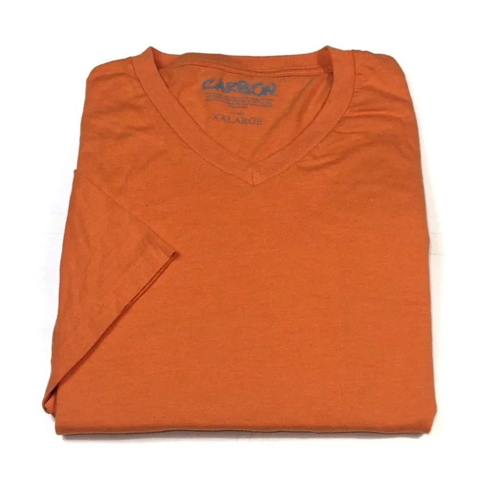 TS63 Carbon Rue21 V Neck Orange T Shirt XXL